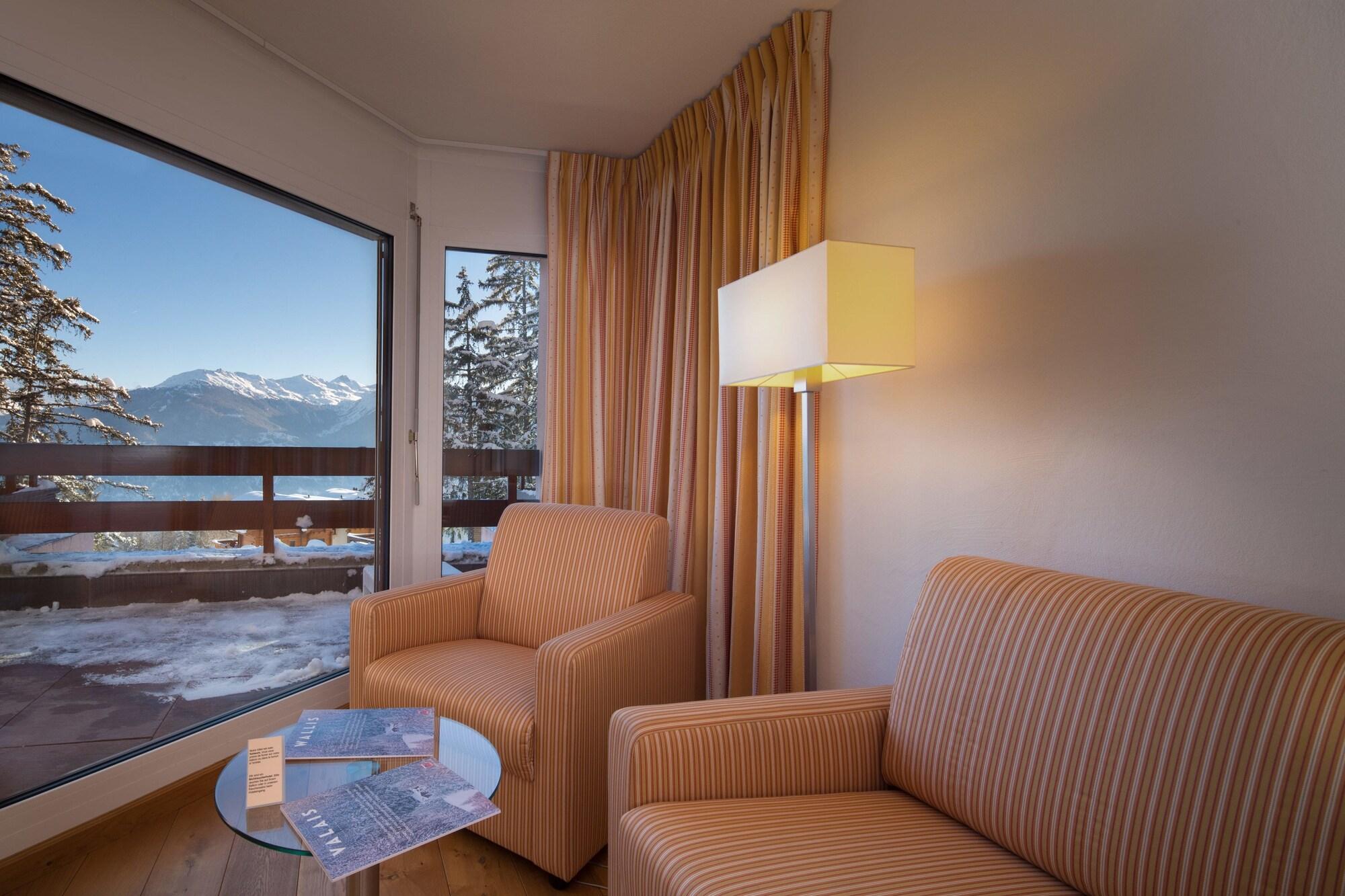 Hotel Helvetia Intergolf Crans-Montana Exteriör bild