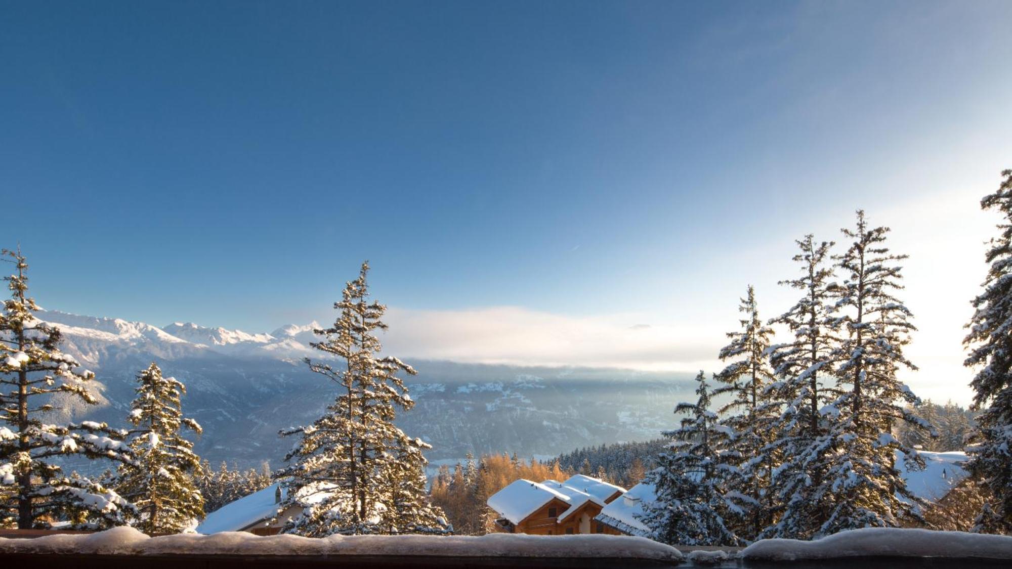 Hotel Helvetia Intergolf Crans-Montana Exteriör bild