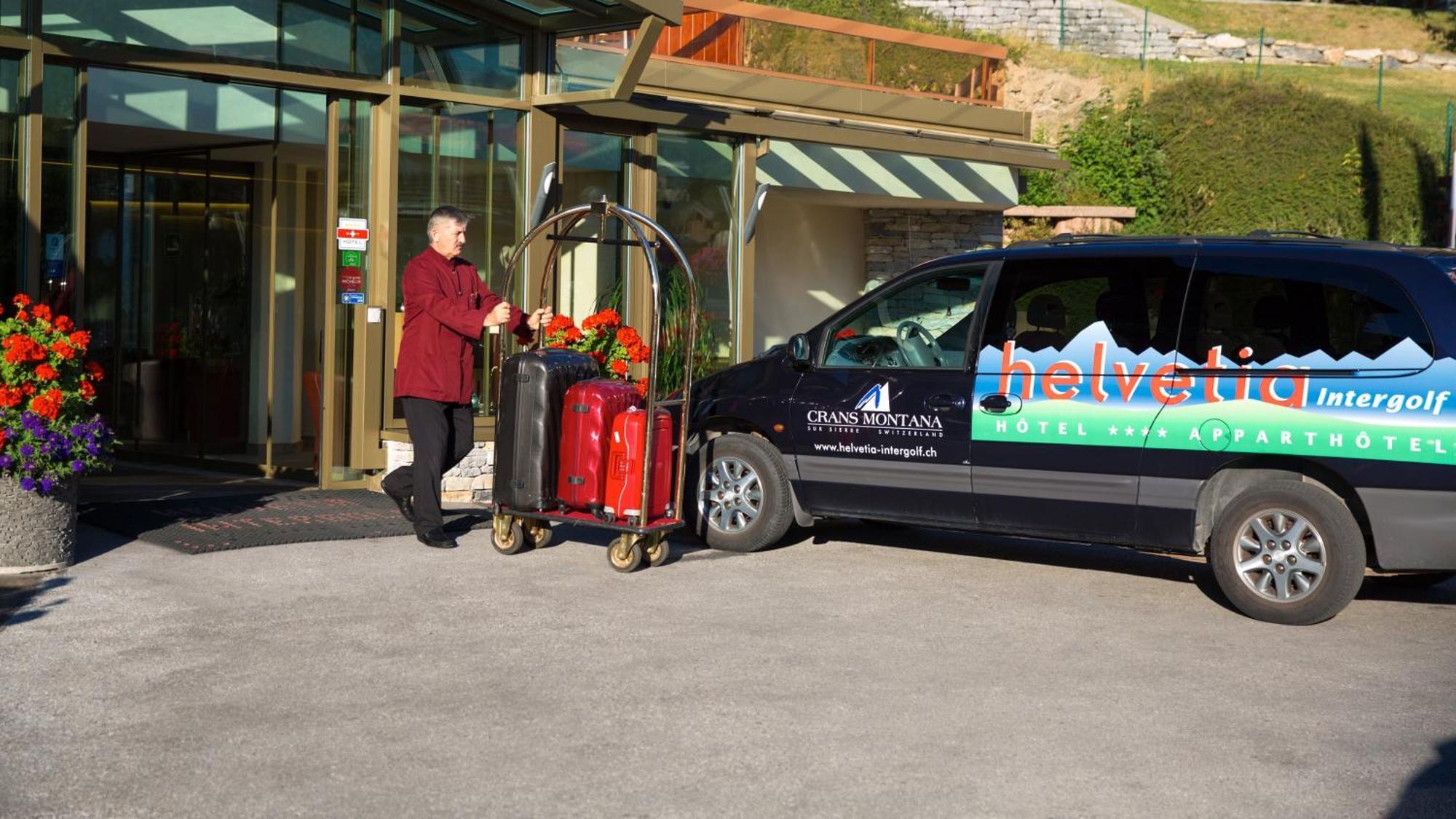 Hotel Helvetia Intergolf Crans-Montana Exteriör bild