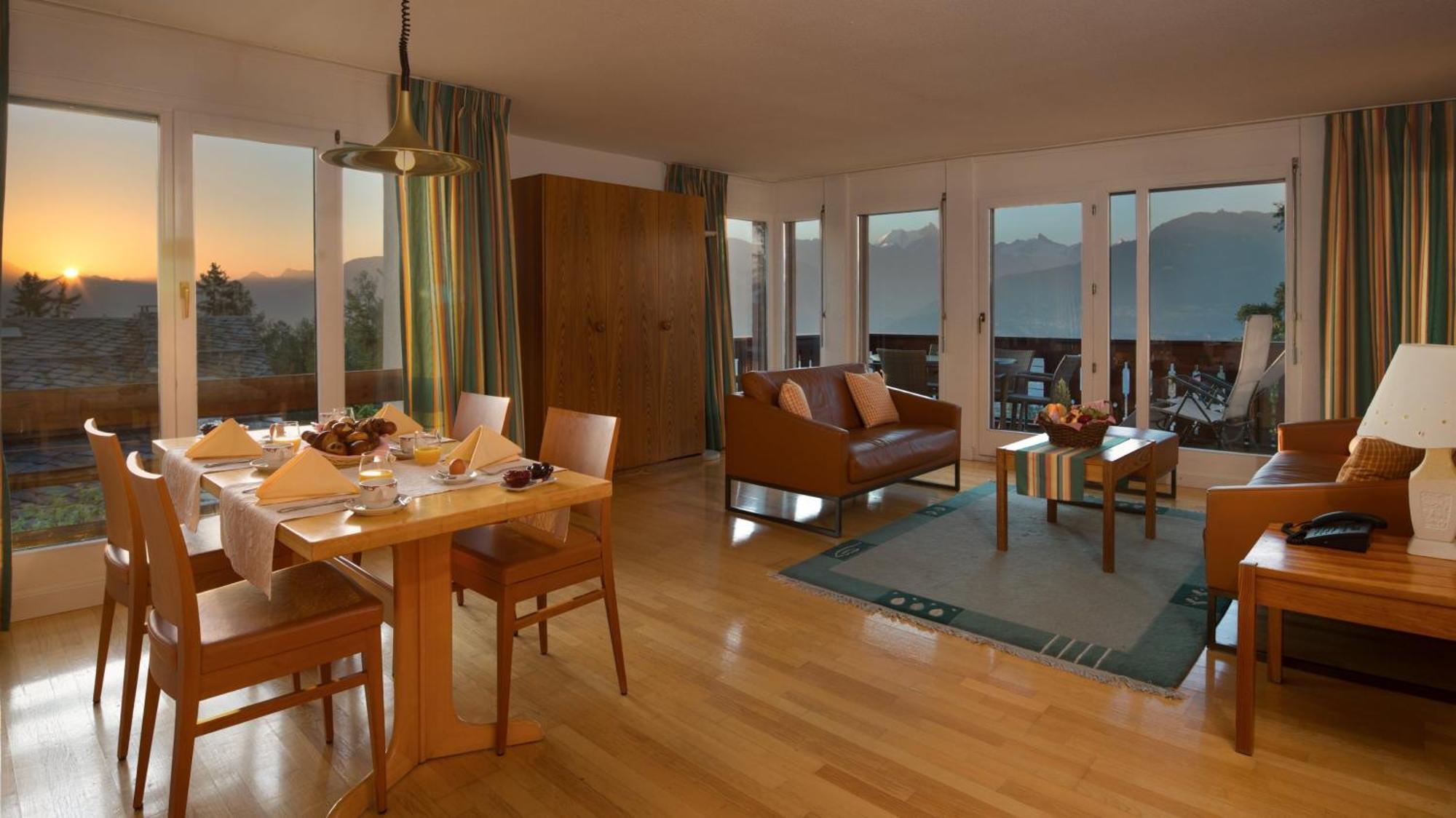 Hotel Helvetia Intergolf Crans-Montana Exteriör bild