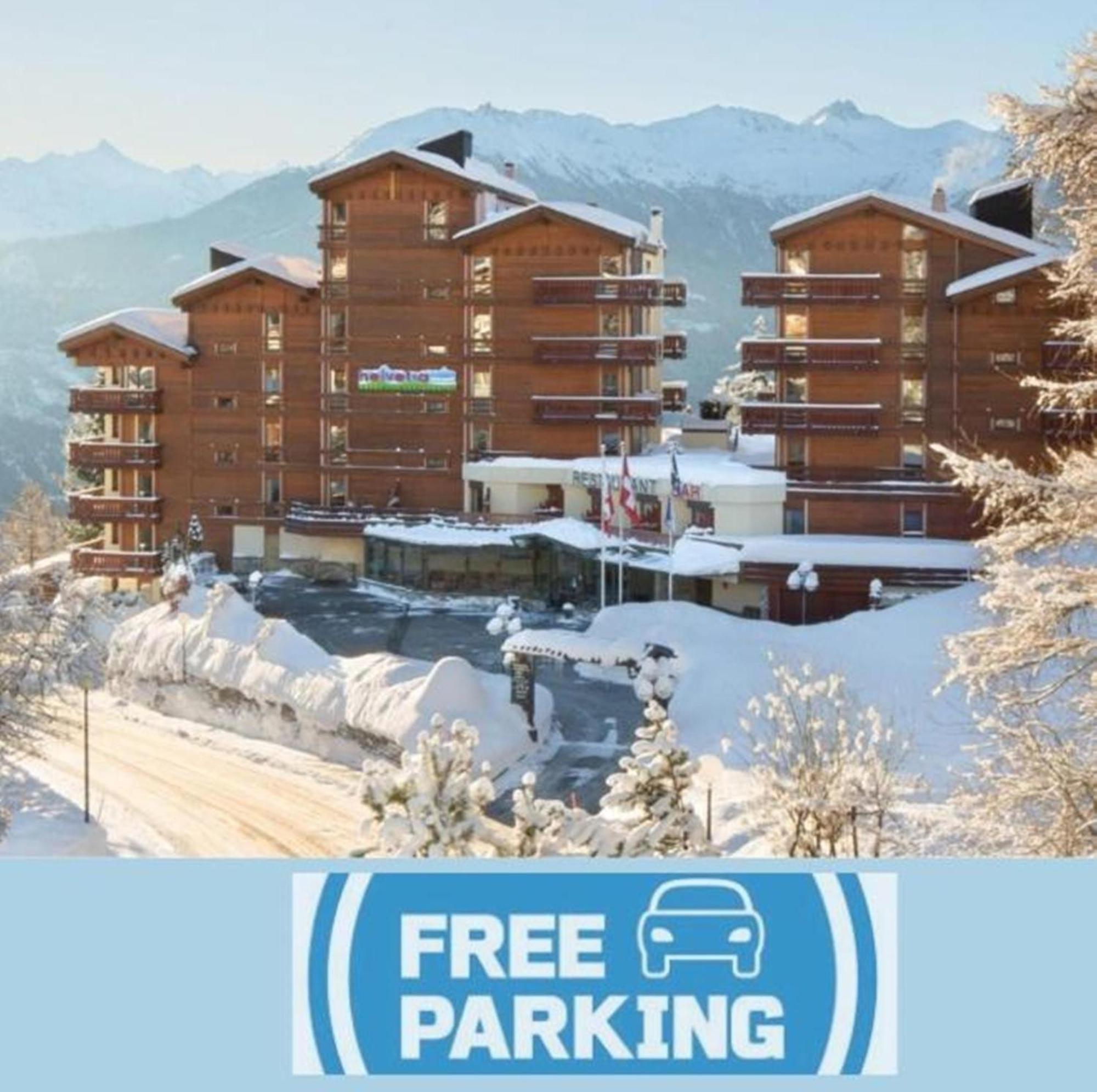 Hotel Helvetia Intergolf Crans-Montana Exteriör bild